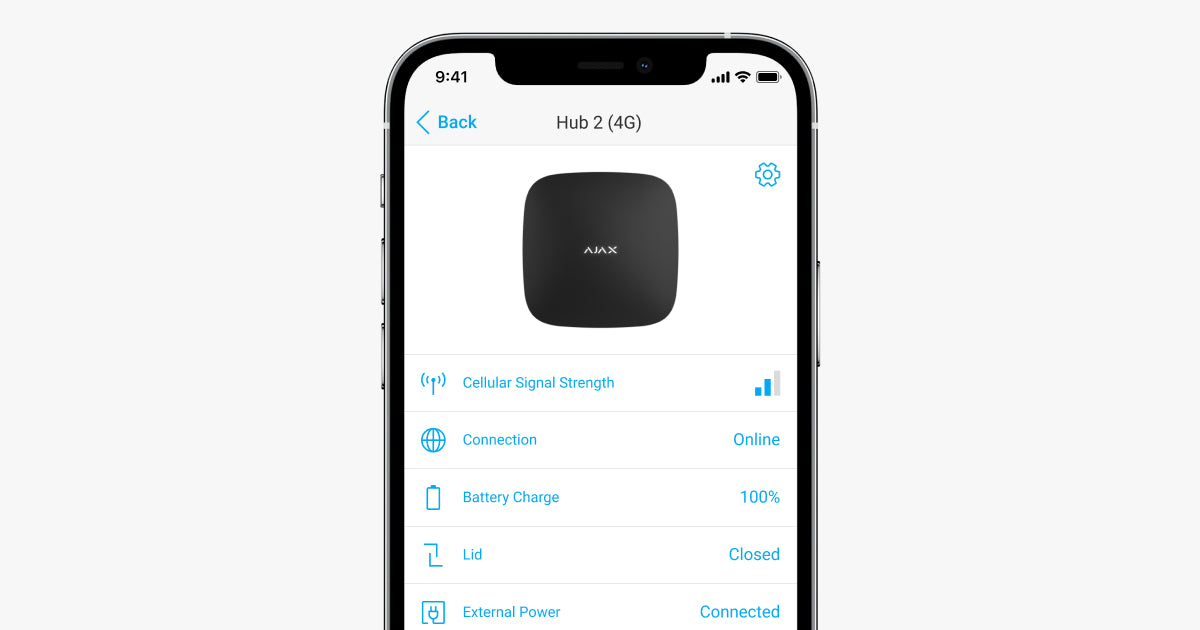 Ajax Hub 2 Plus (9NA/AFA) with SIM Black